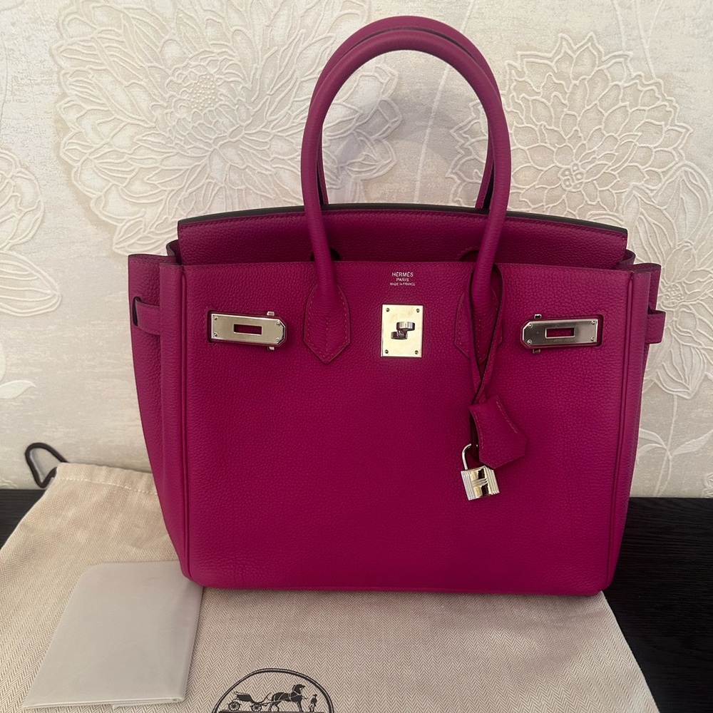 Hermes Birkin 30CM Magnolia Togo Leather with Palladium Hardware